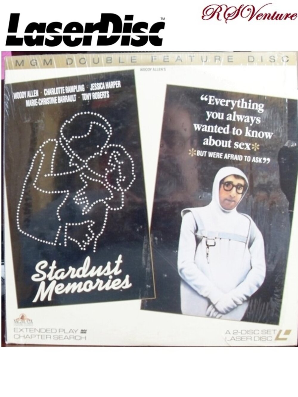LaserDisc Film "STARDUST MEMORIES" & " EVERYTHING YOU ALWAYS WANTED to KNOW ABOU